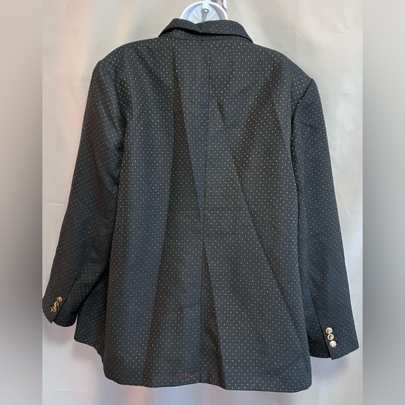 A New Day Dress Women’s Jacket size 26W black with Gold polka dots NWT - Picture 2 of 9